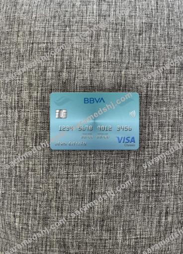 Venezuela BBVA bank visa classic card photolook front